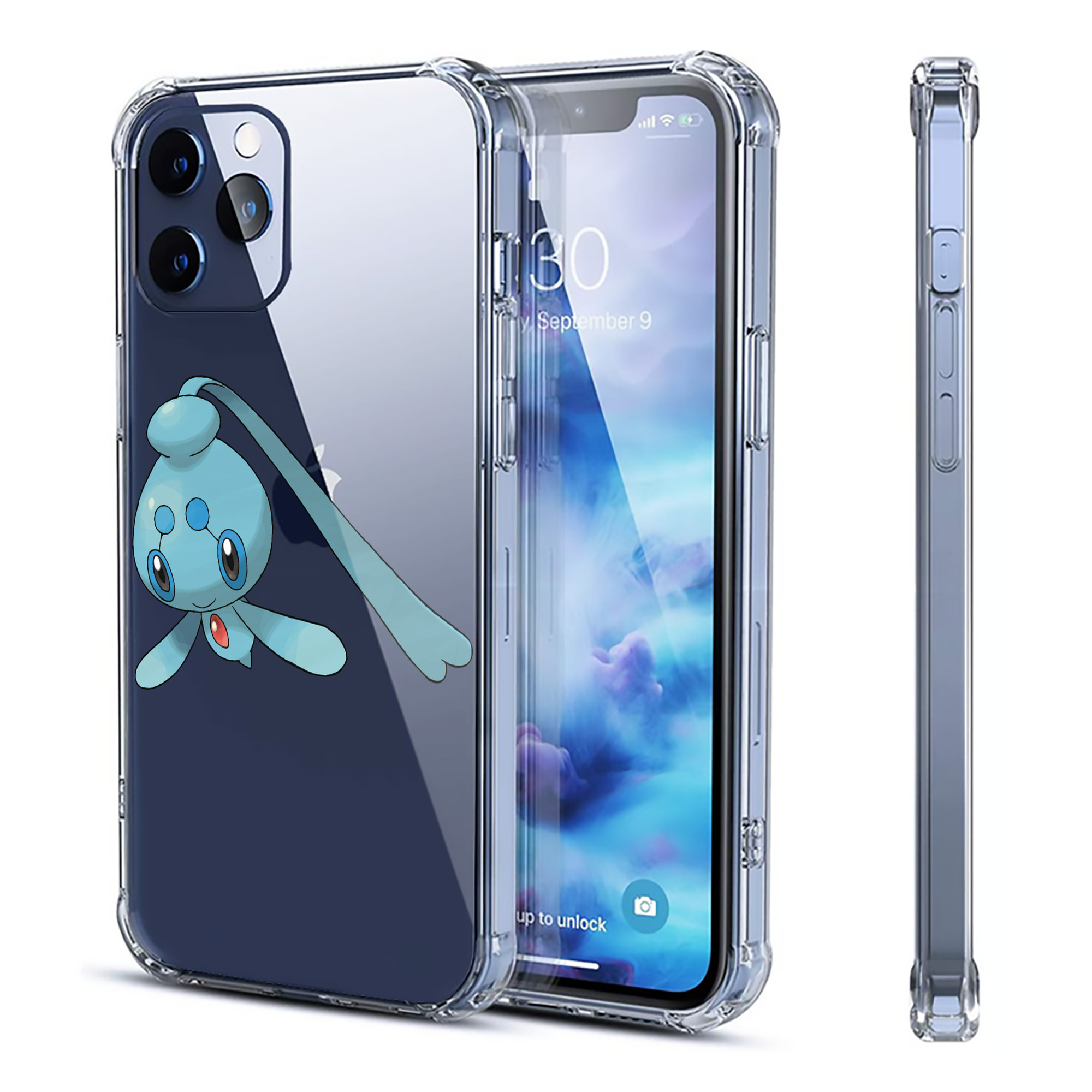 （画像用） ポケットモンスター Pokémon 【iPhone 12シリーズ対応】透明スマホケース（クリアソフトケース）